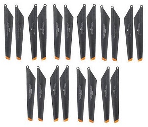 Double Horse 9118 DH 9118 RC helicopter spare parts 5 sets main blades (Upgrade Black-Orange)