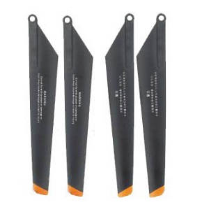 Double Horse 9053 DH 9053 RC helicopter spare parts 1 sets main blades (Upgrade Black-Orange)