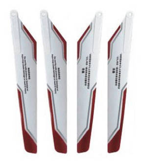 Subotech S902 S903 RC helicopter spare parts 1 sets main blades (Upgrade White-Red)