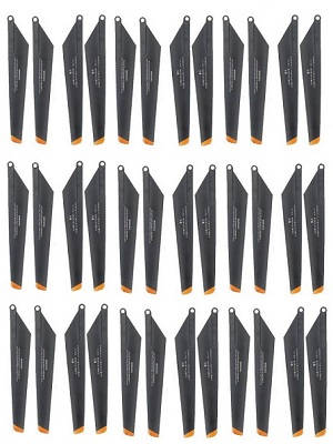 Subotech S902 S903 RC helicopter spare parts 9 sets main blades (Upgrade Black-Orange)