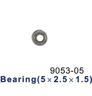 Shuang Ma 9097 SM 9097 RC helicopter spare parts bearing (Small 5*2.5*1.5mm)