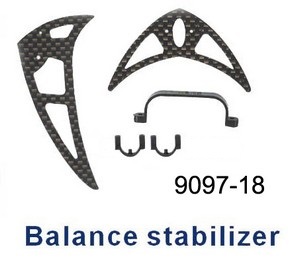 Shuang Ma 9097 SM 9097 RC helicopter spare parts tail decorative set