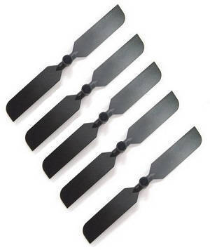 Double Horse 9101 DH 9101 RC helicopter spare parts tail blade (Black) 5 pcs