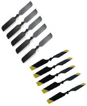 Double Horse 9101 DH 9101 RC helicopter spare parts tail blade (Black+Yellow) 10 pcs