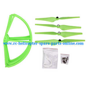 cheerson cx-22 cx22 quadcopter spare parts main blades + protection frame set (Green)