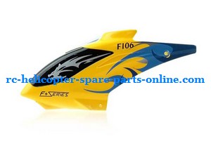DFD F106 RC helicopter spare parts head cover (Yellow)