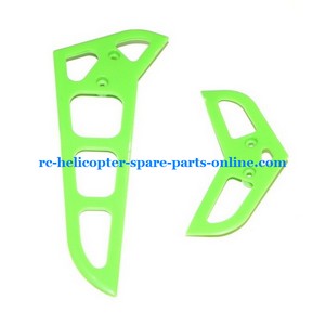 MJX F45 F645 helicopter spare parts tail decorative set green
