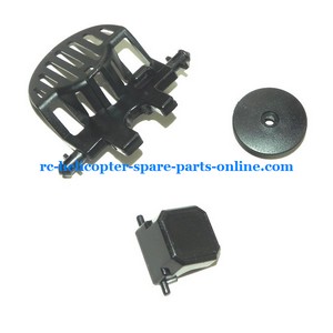 MJX F46 F646 helicopter spare parts motor cover + fixed small plastic parts + top hat (set)