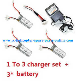 Wltoys WL F959 F959S Airplanes Helicopter spare parts 1 To 3 charger set + 3*battery (set)