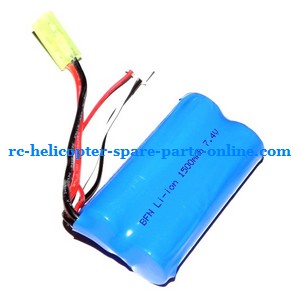 FQ777-502 helicopter spare parts battery 7.4V 1500mAh Yellow EL-2P plug