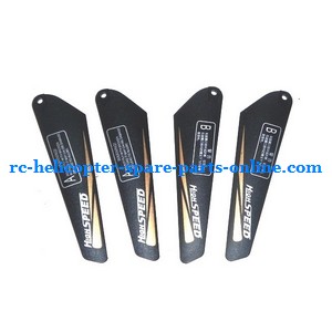 FQ777-507D FQ777-507 RC helicopter spare parts main blades (2x upper + 2x lower)
