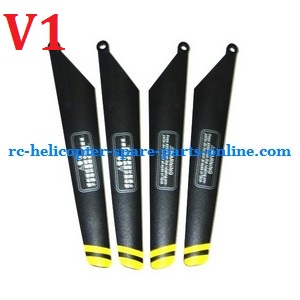 Huan Qi HQ 848 848B 848C RC helicopter spare parts main blades (Yellow V1)
