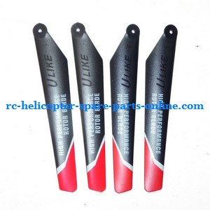 Ulike JM817 helicopter spare parts main blades (2x upper + 2x lower)