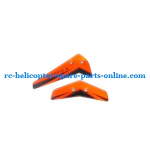 JXD 340 helicopter spare parts tail decorative set (Orange)