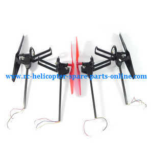 Wltoys WL Q212 Q212K Q212KN Q212G Q212GN quadcopter spare parts side bar and motor set (4pcs)