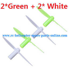 Wltoys WL Q282 Q282G Q28K quadcopter spare parts main blades propellers (2*Green+2*White)
