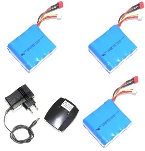 GT Model 8008 QS8008 RC helicopter spare parts charger + balance charger box + 3*battery