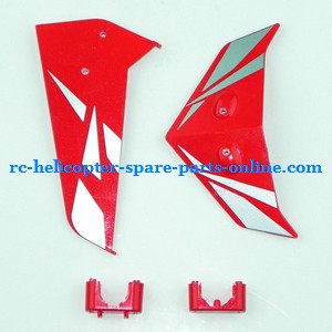 SYMA S033 S033G S33(2.4G) RC helicopter spare parts tail decorative set (Red)