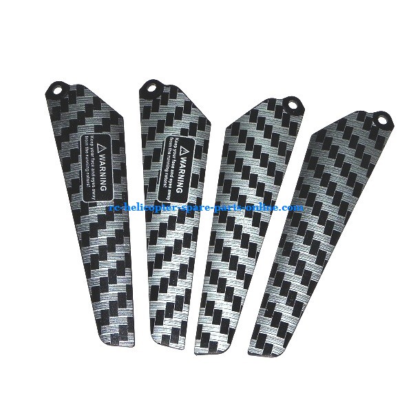 MJX T20 T620 RC helicopter spare parts main blades (2x upper + 2x lower)