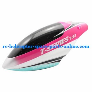MJX T23 T623 RC helicopter spare parts head cover pink color
