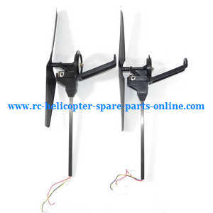 Wltoys WL V656 V666 quadcopter spare parts Black blades side bar and motor set (Forward and Reverse)