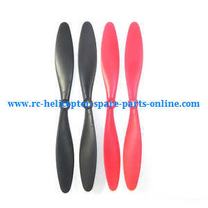 XK X380 X380-A X380-B X380-C quadcopter spare parts main blades propellers (Red-Black)