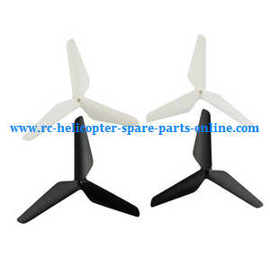 SYMA x5 x5a x5c x5c-1 RC Quadcopter spare parts upgrade Three leaf shape blades (White-Black)