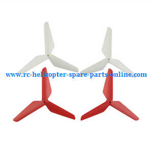 SYMA x5 x5a x5c x5c-1 RC Quadcopter spare parts upgrade Three leaf shape blades (Red-White)