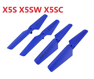 syma x5s x5sw x5sc quadcopter spare parts main blades propellers (Blue)