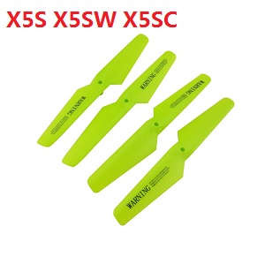 syma x5s x5sw x5sc quadcopter spare parts main blades propellers (Green)