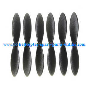 MJX X-series X800 quadcopter spare parts main blades propellers (Black 3*clockwise +3*anti-clockwise)