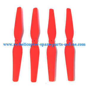 syma x8c x8w x8g x8hc x8hw x8hg quadcopter spare parts main blades propellers (red)