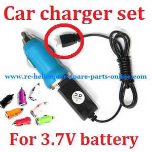 XK K124 RC helicopter spare parts car charger + USB charger wire for 3.7V battery (Set) # 3.7V