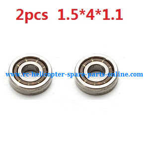 XK K124 RC helicopter spare parts bearing 1.5*4*1.1mm 2pcs