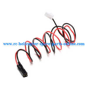 XK K124 RC helicopter spare parts connect wire plug for the tail motor