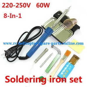 XK X251 quadcopter spare parts 8-In-1 Voltage 220-250V 60W soldering iron set