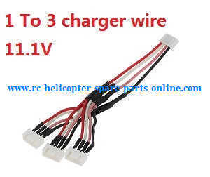 XK X350 quadcopter spare parts 1 to 3 charger wire 11.1V
