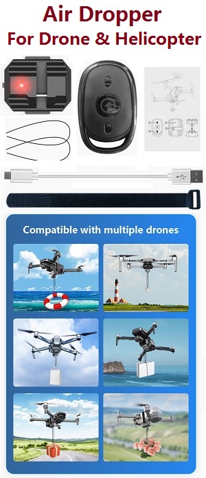 Drone Helicopter air dropper system upgrade device