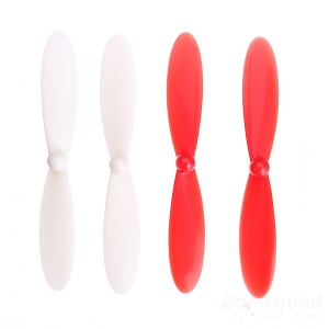JJRC H6C H6D H6 quadcopter spare parts main blades (Red-White) - Click Image to Close