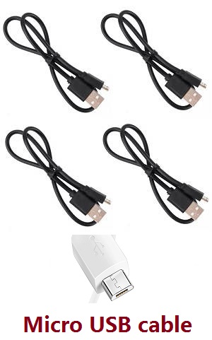 SJRC F11 series RC Drone spare parts USB charger wire 4pcs (Micro USB cable) - Click Image to Close