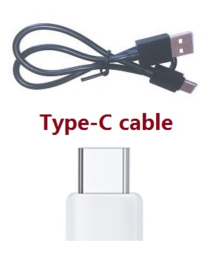 SJRC F11 series RC Drone spare parts USB charger wire (Type-C cable) - Click Image to Close