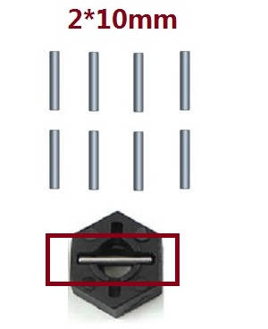 Wltoys 104001 RC Car spare parts small iron bar 2*10mm