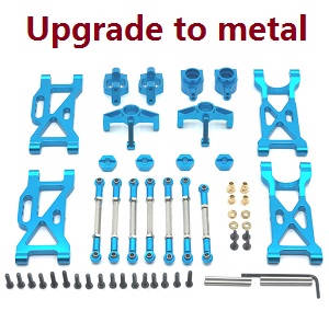 Wltoys 104001 RC Car spare parts 7-IN-1 upgrade to metal kit Blue