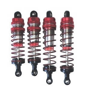 Wltoys 104001 RC Car spare parts front and rear shock absorber Red - Click Image to Close