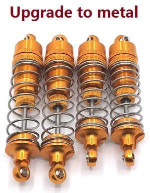 Wltoys 104001 RC Car spare parts front and rear shock absorber (Metal) Gold