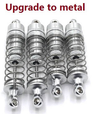 Wltoys 104001 RC Car spare parts front and rear shock absorber (Metal) Silver