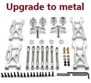 Wltoys 104001 RC Car spare parts 7-IN-1 upgrade to metal kit Silver