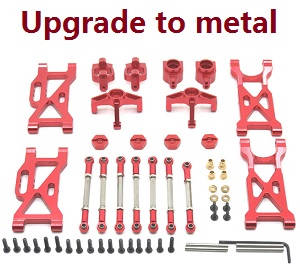 Wltoys 104001 RC Car spare parts 7-IN-1 upgrade to metal kit Red