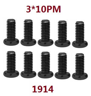 Wltoys 104001 RC Car spare parts screws set 3*10PM 1914