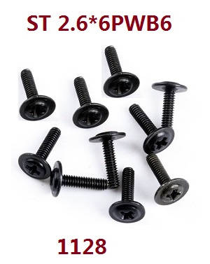 Wltoys 104001 RC Car spare parts screws set st2.6*6PWB6 1128